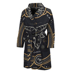 Vintage Capricorn Zodiac Sign Print Men's Bathrobe