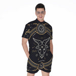 Vintage Capricorn Zodiac Sign Print Men's Rompers