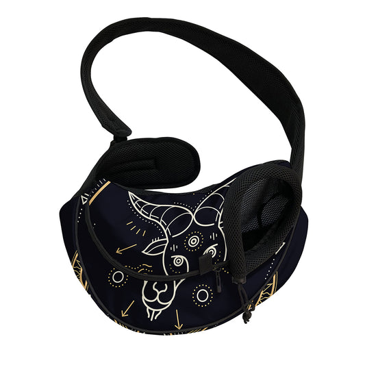 Vintage Capricorn Zodiac Sign Print Pet Sling Carrier