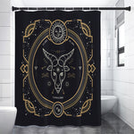 Vintage Capricorn Zodiac Sign Print Premium Shower Curtain