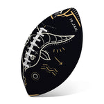 Vintage Capricorn Zodiac Sign Print Rugby Ball