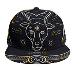 Vintage Capricorn Zodiac Sign Print Snapback Cap