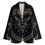 Vintage Capricorn Zodiac Sign Print Women's Blazer