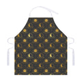 Vintage Celestial Pattern Print Adjustable Apron