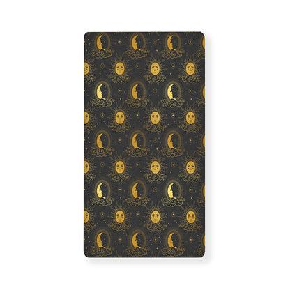 Vintage Celestial Pattern Print Baby Crib Sheet