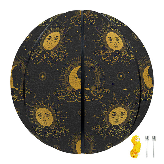 Vintage Celestial Pattern Print Basketball