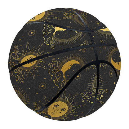 Vintage Celestial Pattern Print Basketball