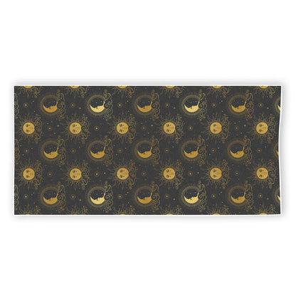 Vintage Celestial Pattern Print Beach Towel