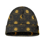Vintage Celestial Pattern Print Beanie