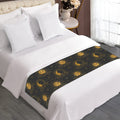 Vintage Celestial Pattern Print Bed Runner