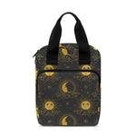 Vintage Celestial Pattern Print Bible Tote Bag