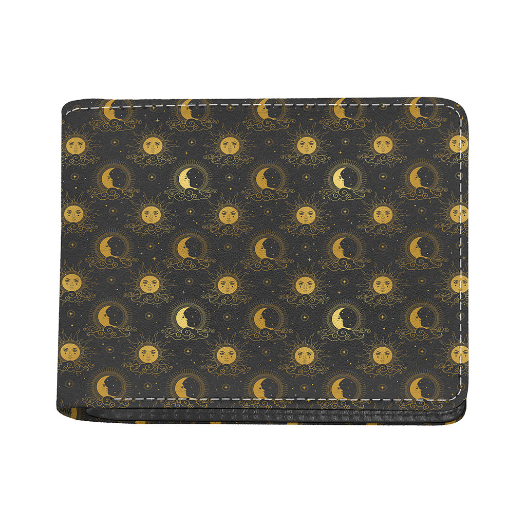 Vintage Celestial Pattern Print Bifold Wallet