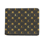 Vintage Celestial Pattern Print Bifold Wallet