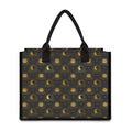 Vintage Celestial Pattern Print Canvas Tote Bag