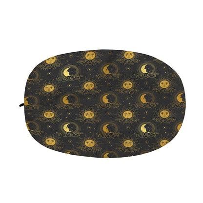 Vintage Celestial Pattern Print Car Side Mirror Covers