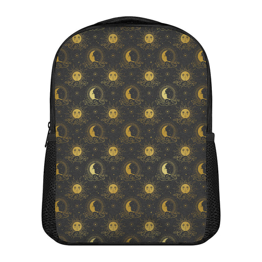 Vintage Celestial Pattern Print Casual Backpack