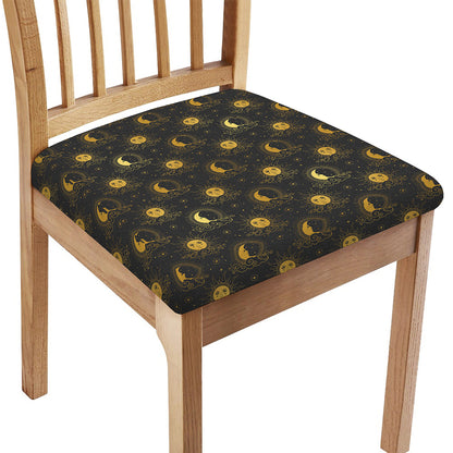 Vintage Celestial Pattern Print Chair Cushion Cover