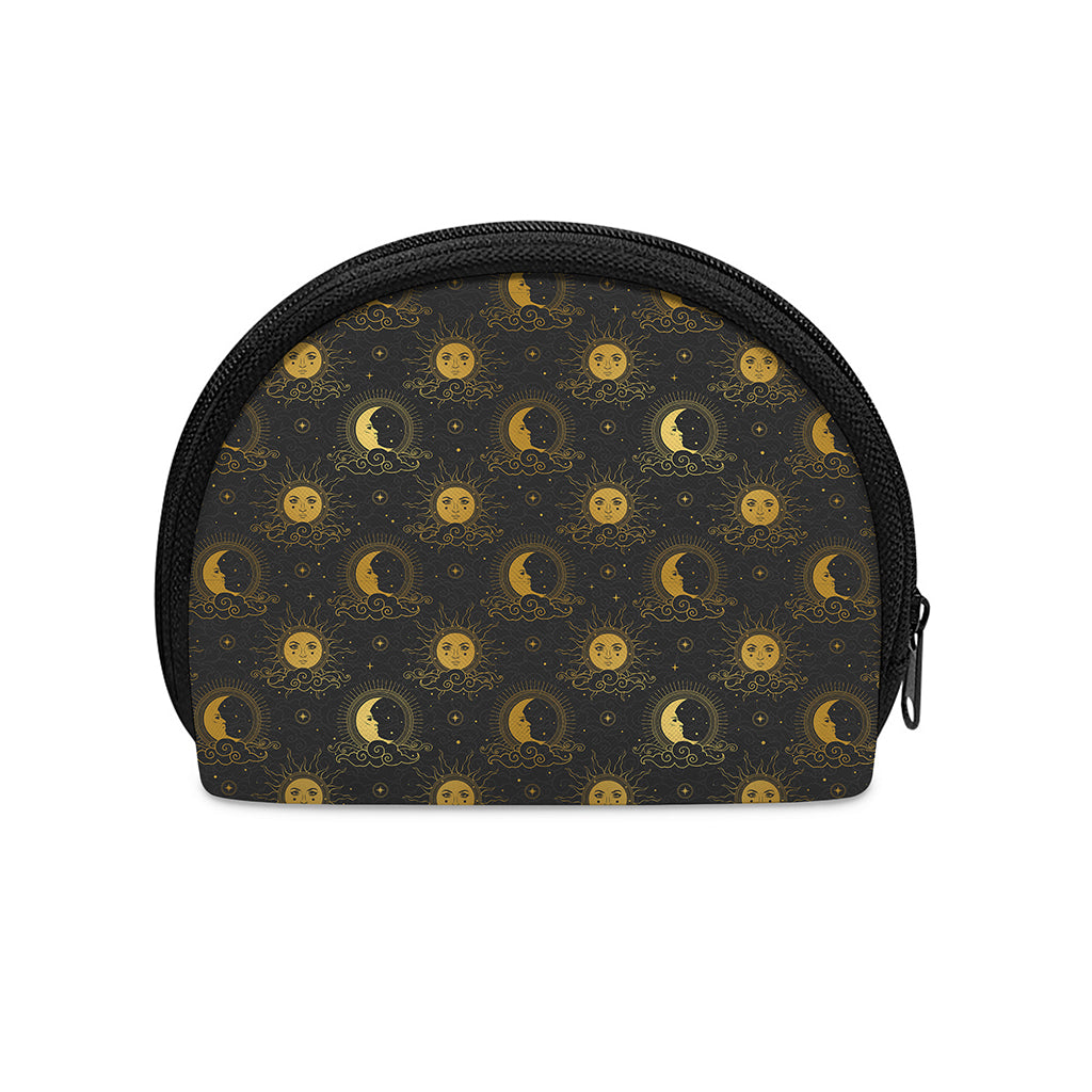 Vintage Celestial Pattern Print Coin Purse