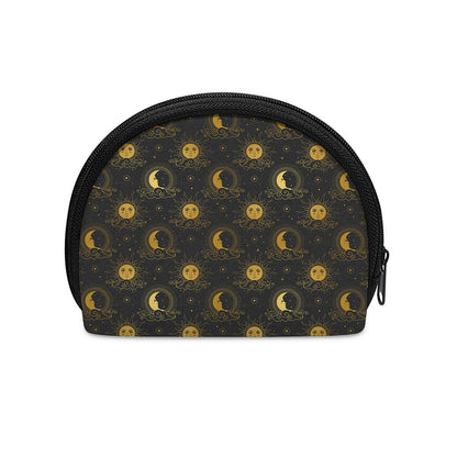 Vintage Celestial Pattern Print Coin Purse