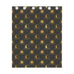 Vintage Celestial Pattern Print Curtain