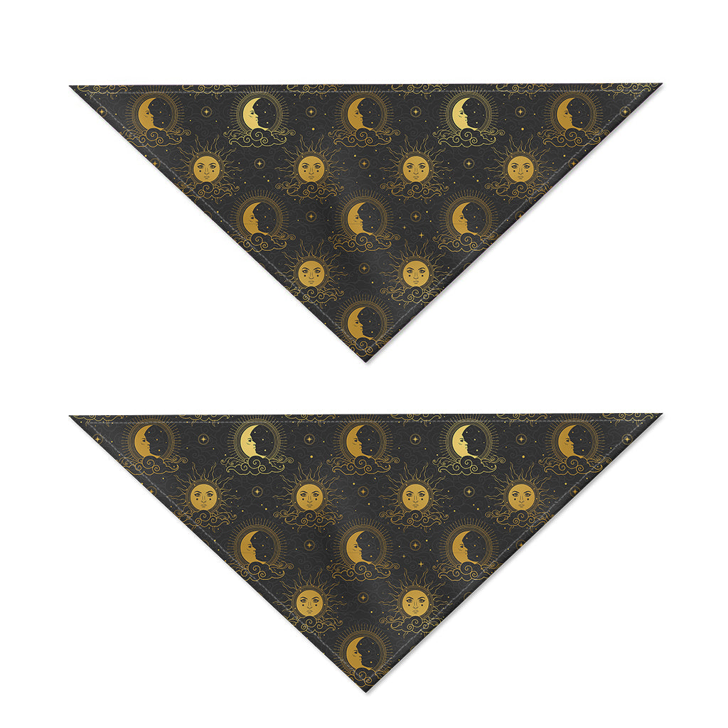 Vintage Celestial Pattern Print Dog Bandana