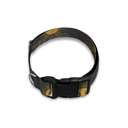 Vintage Celestial Pattern Print Dog Collar