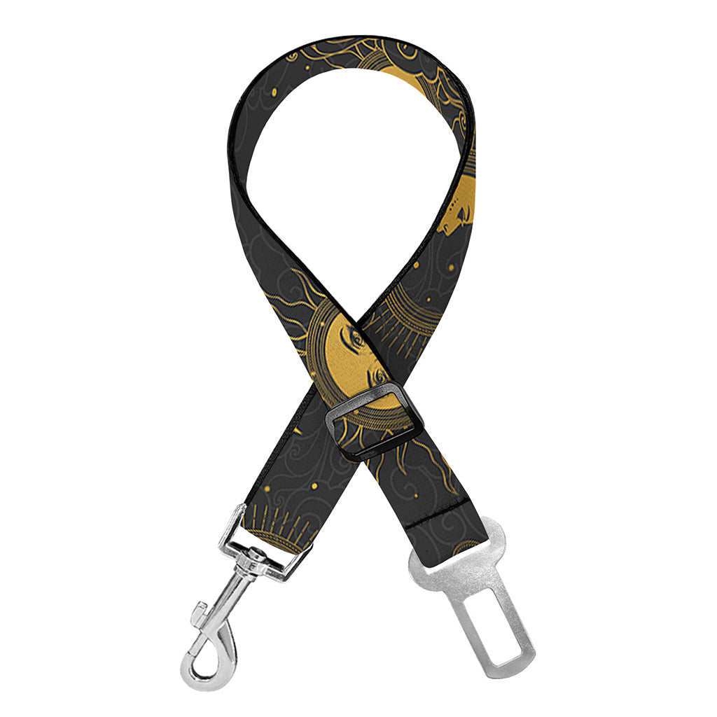 Vintage Celestial Pattern Print Dog Seat Belt