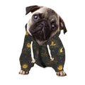 Vintage Celestial Pattern Print Dog Zip Up Hoodie