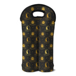 Vintage Celestial Pattern Print Double Neoprene Wine Tote