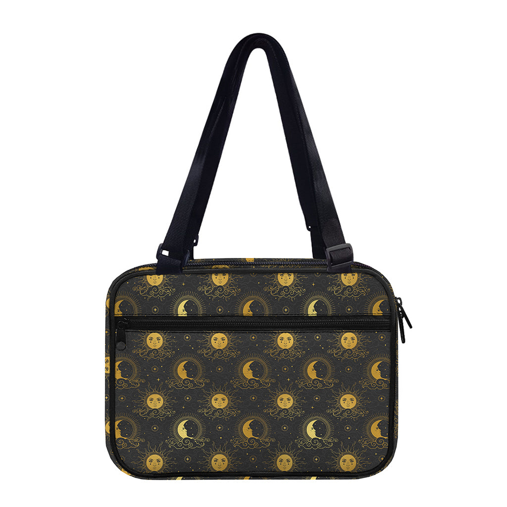 Vintage Celestial Pattern Print Double Strap Bible Bag