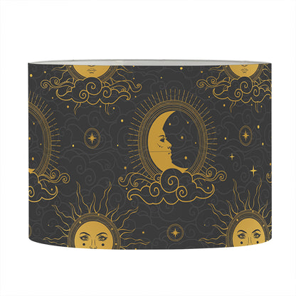 Vintage Celestial Pattern Print Drum Lamp Shade