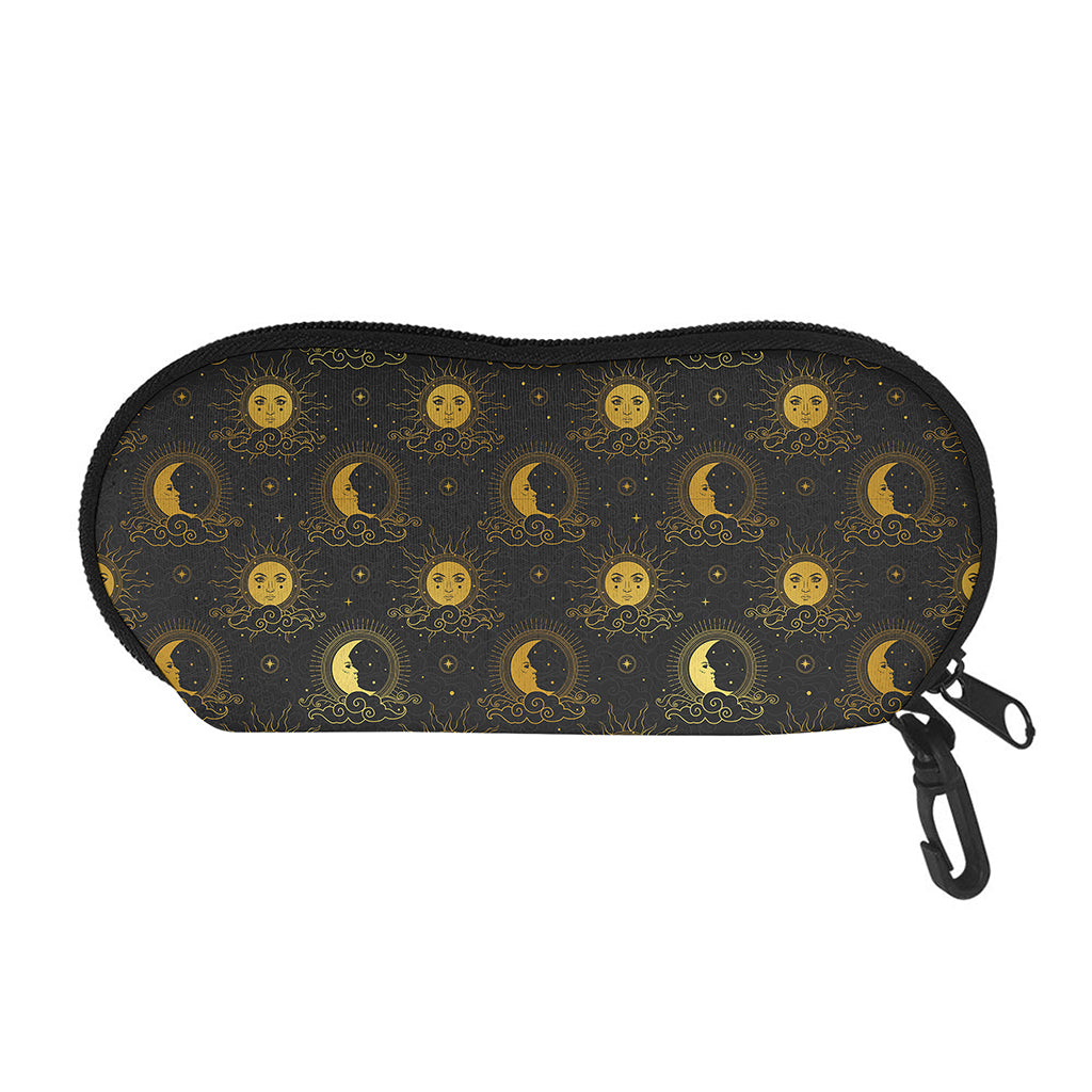 Vintage Celestial Pattern Print Glasses Case