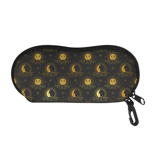 Vintage Celestial Pattern Print Glasses Case