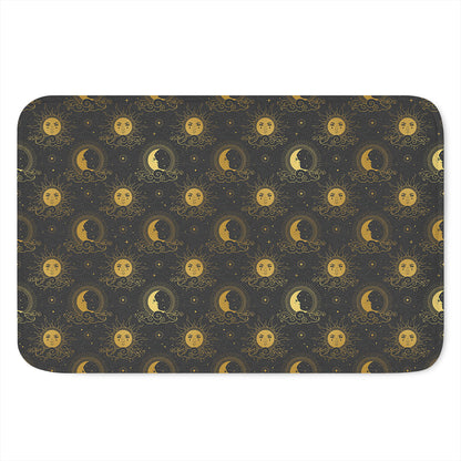 Vintage Celestial Pattern Print Indoor Door Mat