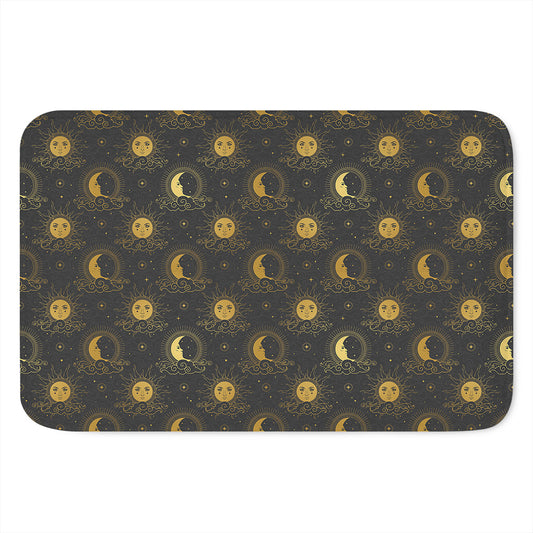 Vintage Celestial Pattern Print Indoor Door Mat