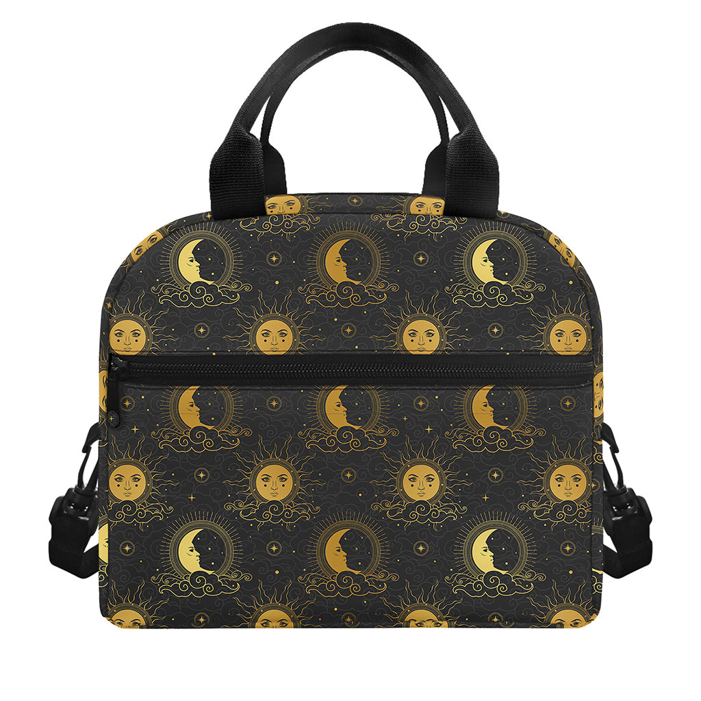 Vintage Celestial Pattern Print Insulated Lunch Bag
