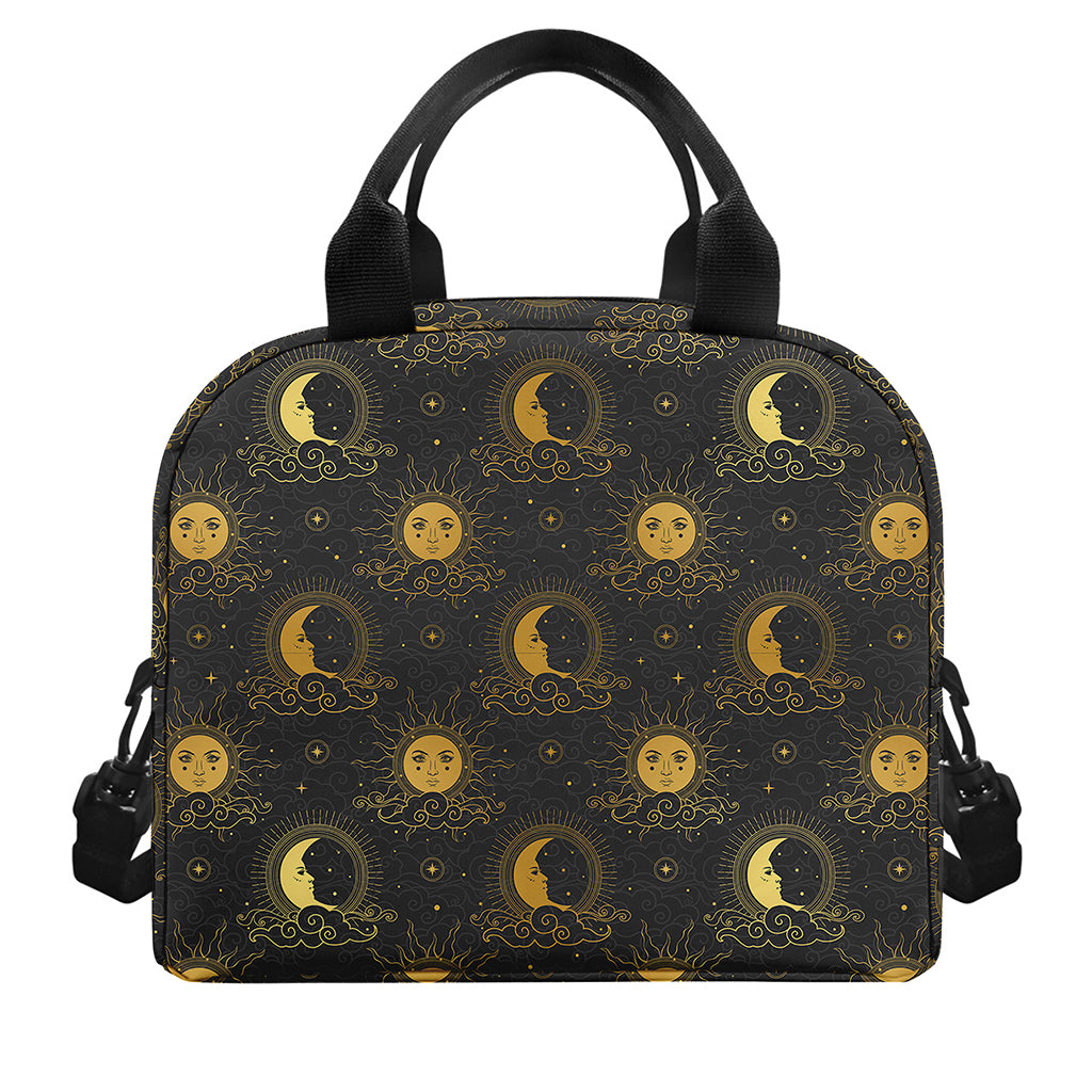 Vintage Celestial Pattern Print Insulated Lunch Bag
