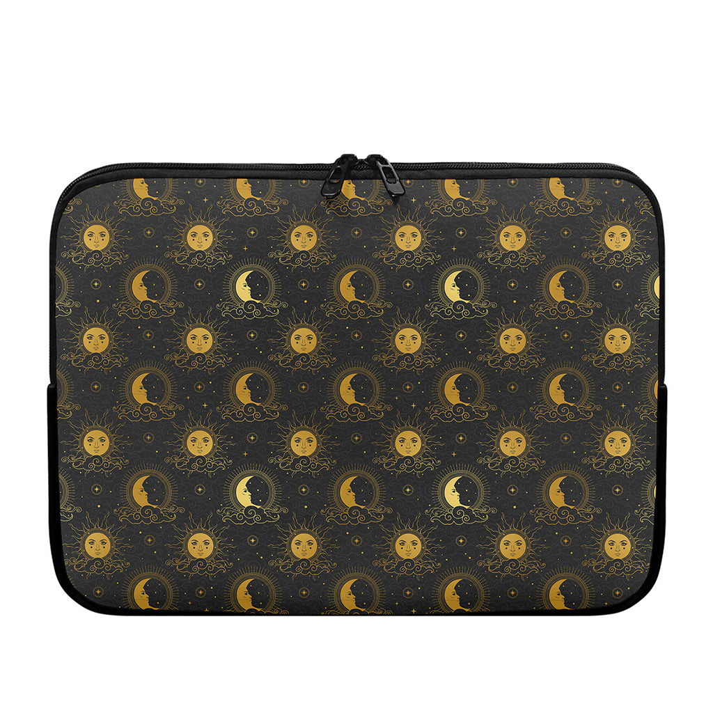 Vintage Celestial Pattern Print Laptop Sleeve
