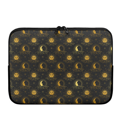 Vintage Celestial Pattern Print Laptop Sleeve