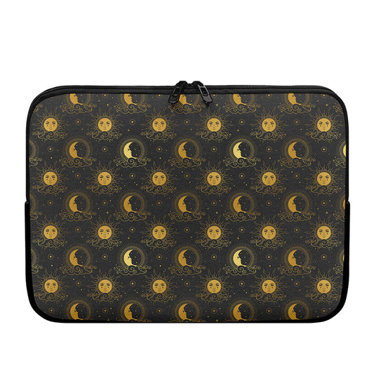 Vintage Celestial Pattern Print Laptop Sleeve