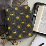 Vintage Celestial Pattern Print Leather Bible Cover