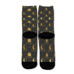 Vintage Celestial Pattern Print Long Socks