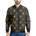 Vintage Celestial Pattern Print Men's Bomber Jacket