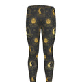 Vintage Celestial Pattern Print Men's Leggings