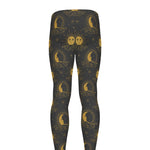 Vintage Celestial Pattern Print Men's leggings