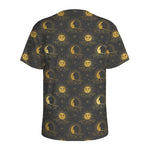 Vintage Celestial Pattern Print Men's Sports T-Shirt