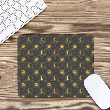 Vintage Celestial Pattern Print Mouse Pad