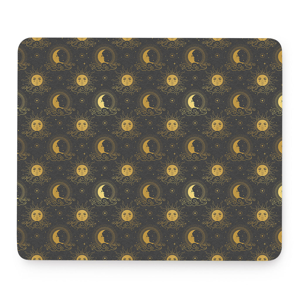 Vintage Celestial Pattern Print Mouse Pad