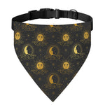 Vintage Celestial Pattern Print Over The Collar Dog Bandana