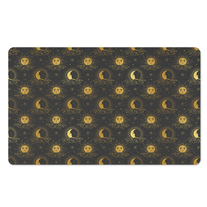Vintage Celestial Pattern Print Polyester Doormat